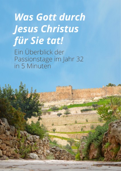 Was Gott durch Jesus Christus für Sie tat